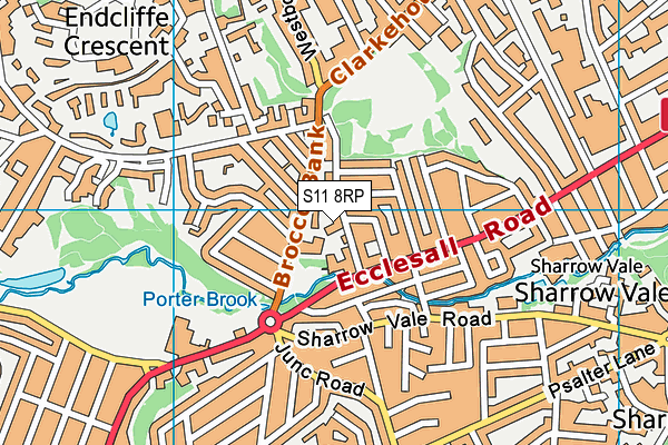 S11 8RP map - OS VectorMap District (Ordnance Survey) S11 8RP map - OS VectorMap District (Ordnance Survey)