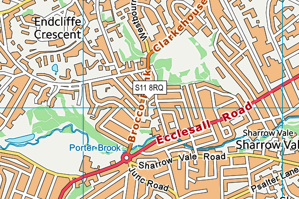 S11 8RQ map - OS VectorMap District (Ordnance Survey) S11 8RQ map - OS VectorMap District (Ordnance Survey)