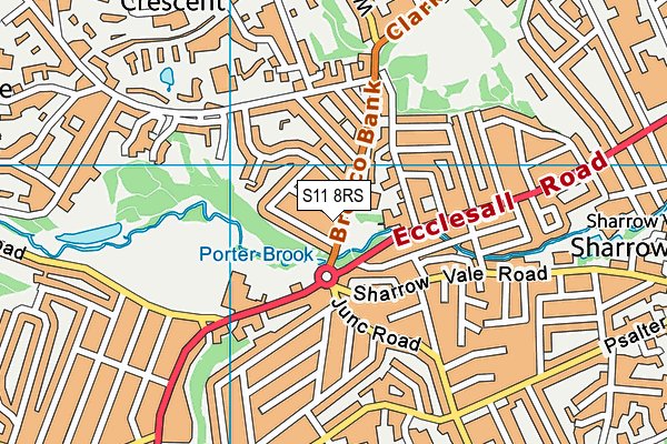 S11 8RS map - OS VectorMap District (Ordnance Survey) S11 8RS map - OS VectorMap District (Ordnance Survey)