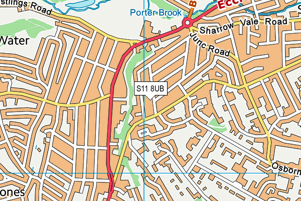 S11 8UB map - OS VectorMap District (Ordnance Survey) S11 8UB map - OS VectorMap District (Ordnance Survey)