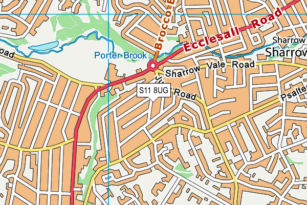 S11 8UG map - OS VectorMap District (Ordnance Survey) S11 8UG map - OS VectorMap District (Ordnance Survey)