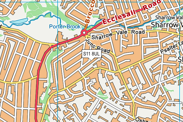 S11 8UL map - OS VectorMap District (Ordnance Survey) S11 8UL map - OS VectorMap District (Ordnance Survey)