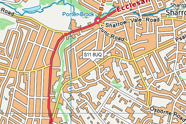 S11 8UQ map - OS VectorMap District (Ordnance Survey) S11 8UQ map - OS VectorMap District (Ordnance Survey)