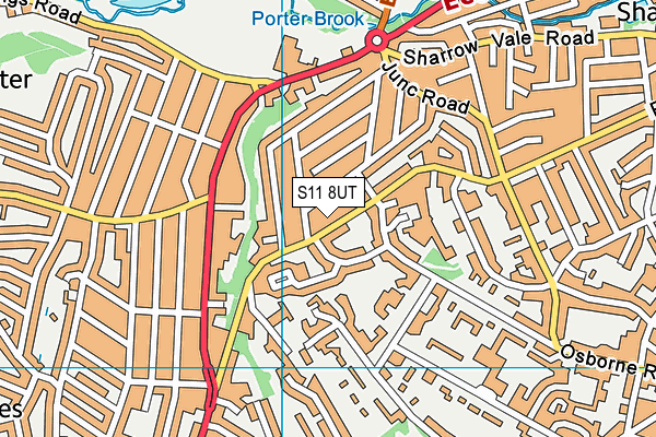 S11 8UT map - OS VectorMap District (Ordnance Survey) S11 8UT map - OS VectorMap District (Ordnance Survey)