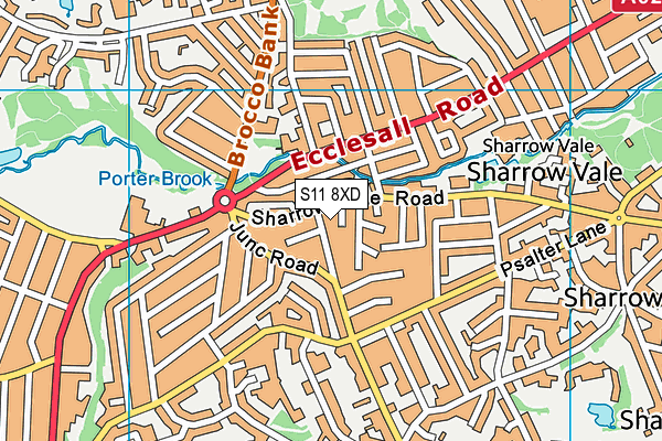 S11 8XD map - OS VectorMap District (Ordnance Survey) S11 8XD map - OS VectorMap District (Ordnance Survey)