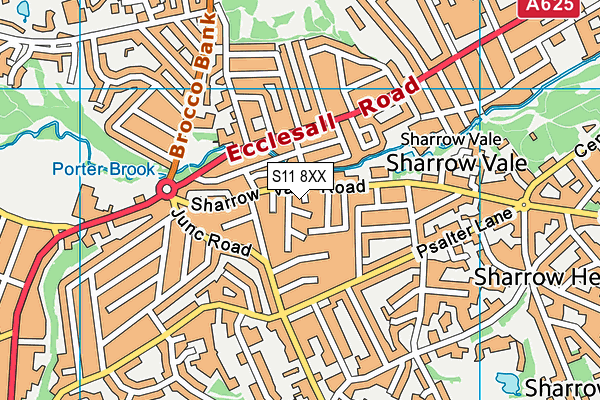 S11 8XX map - OS VectorMap District (Ordnance Survey) S11 8XX map - OS VectorMap District (Ordnance Survey)