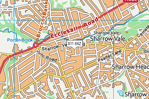 S11 8XZ map - OS VectorMap District (Ordnance Survey) S11 8XZ map - OS VectorMap District (Ordnance Survey)