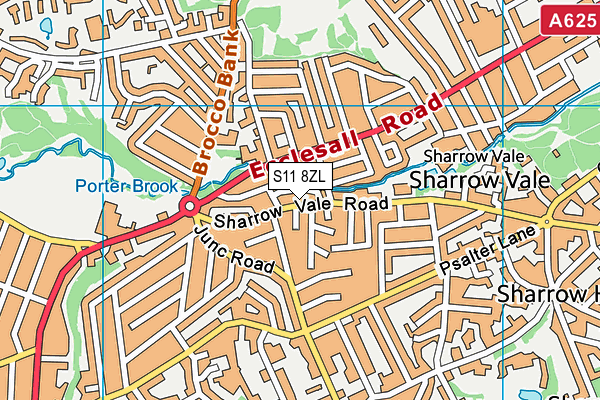 S11 8ZL map - OS VectorMap District (Ordnance Survey) S11 8ZL map - OS VectorMap District (Ordnance Survey)