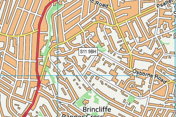 S11 9BH map - OS VectorMap District (Ordnance Survey) S11 9BH map - OS VectorMap District (Ordnance Survey)