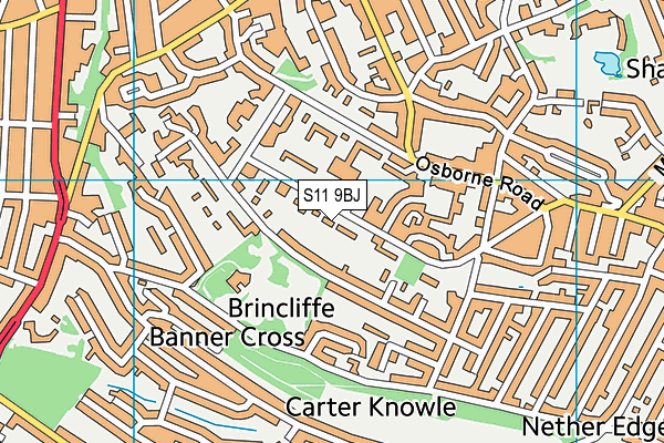 S11 9BJ map - OS VectorMap District (Ordnance Survey) S11 9BJ map - OS VectorMap District (Ordnance Survey)