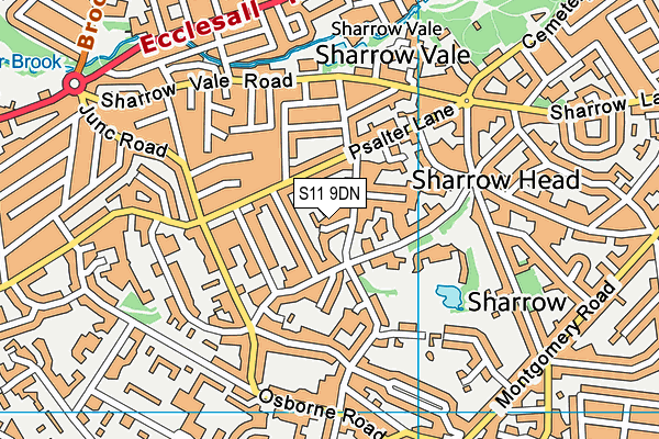 S11 9DN map - OS VectorMap District (Ordnance Survey) S11 9DN map - OS VectorMap District (Ordnance Survey)