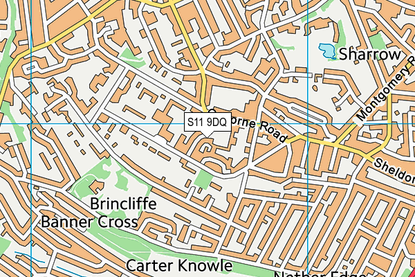 S11 9DQ map - OS VectorMap District (Ordnance Survey) S11 9DQ map - OS VectorMap District (Ordnance Survey)