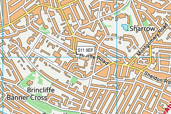 S11 9EP map - OS VectorMap District (Ordnance Survey) S11 9EP map - OS VectorMap District (Ordnance Survey)