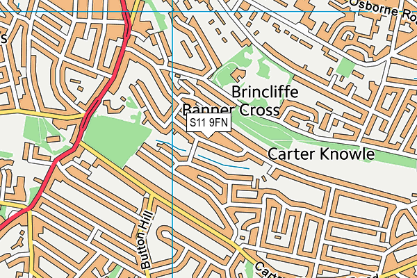 S11 9FN map - OS VectorMap District (Ordnance Survey) S11 9FN map - OS VectorMap District (Ordnance Survey)