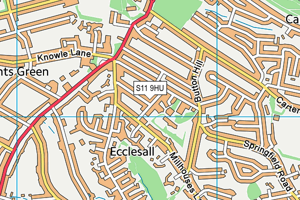 S11 9HU map - OS VectorMap District (Ordnance Survey) S11 9HU map - OS VectorMap District (Ordnance Survey)