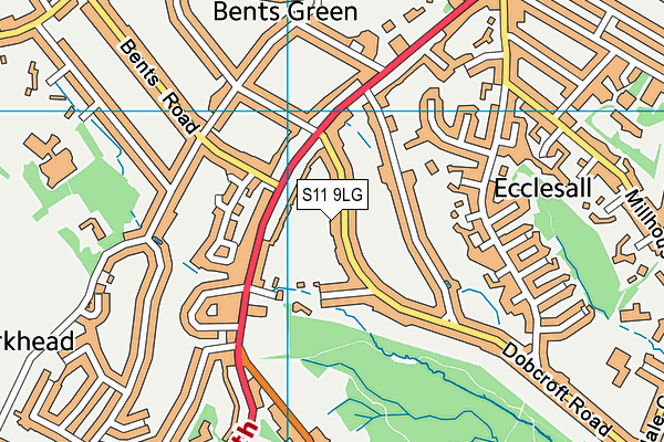 S11 9LG map - OS VectorMap District (Ordnance Survey) S11 9LG map - OS VectorMap District (Ordnance Survey)