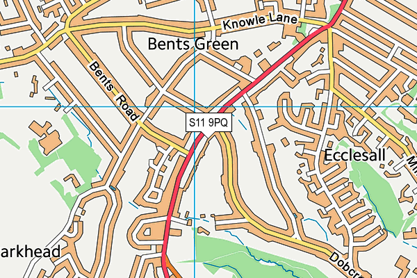 S11 9PQ map - OS VectorMap District (Ordnance Survey) S11 9PQ map - OS VectorMap District (Ordnance Survey)