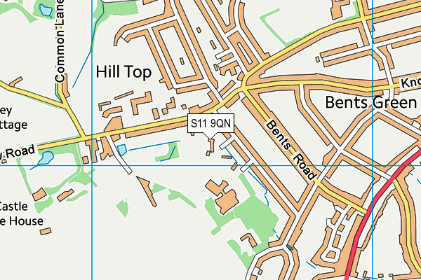 S11 9QN map - OS VectorMap District (Ordnance Survey) S11 9QN map - OS VectorMap District (Ordnance Survey)