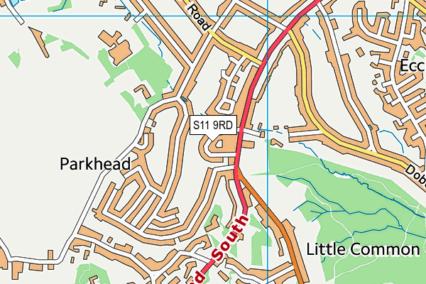 S11 9RD map - OS VectorMap District (Ordnance Survey) S11 9RD map - OS VectorMap District (Ordnance Survey)