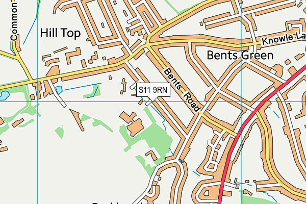 S11 9RN map - OS VectorMap District (Ordnance Survey) S11 9RN map - OS VectorMap District (Ordnance Survey)