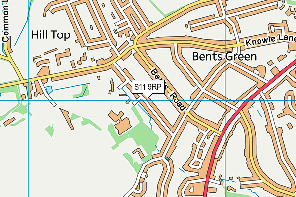 S11 9RP map - OS VectorMap District (Ordnance Survey) S11 9RP map - OS VectorMap District (Ordnance Survey)