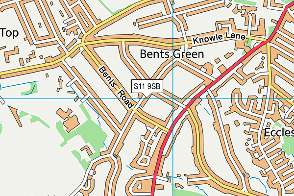 S11 9SB map - OS VectorMap District (Ordnance Survey) S11 9SB map - OS VectorMap District (Ordnance Survey)