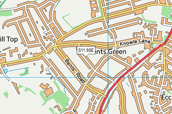 S11 9SE map - OS VectorMap District (Ordnance Survey) S11 9SE map - OS VectorMap District (Ordnance Survey)