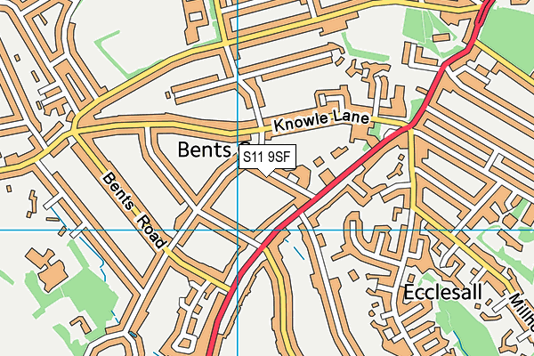 S11 9SF map - OS VectorMap District (Ordnance Survey) S11 9SF map - OS VectorMap District (Ordnance Survey)