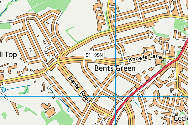 S11 9SN map - OS VectorMap District (Ordnance Survey) S11 9SN map - OS VectorMap District (Ordnance Survey)