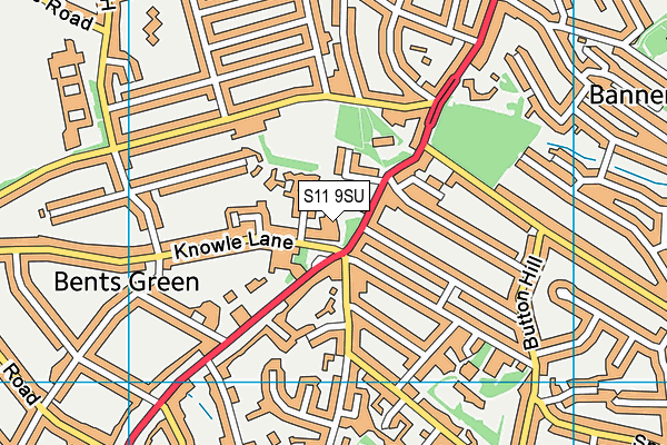 S11 9SU map - OS VectorMap District (Ordnance Survey) S11 9SU map - OS VectorMap District (Ordnance Survey)