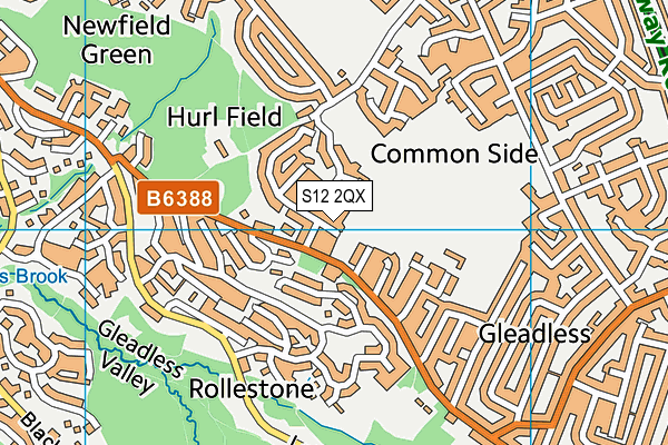S12 2QX map - OS VectorMap District (Ordnance Survey) S12 2QX map - OS VectorMap District (Ordnance Survey)