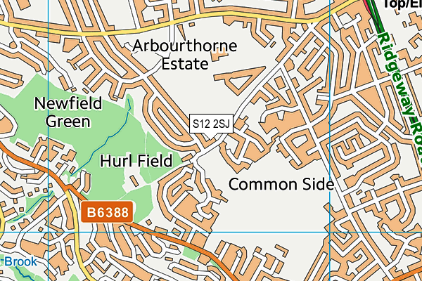 S12 2SJ map - OS VectorMap District (Ordnance Survey) S12 2SJ map - OS VectorMap District (Ordnance Survey)