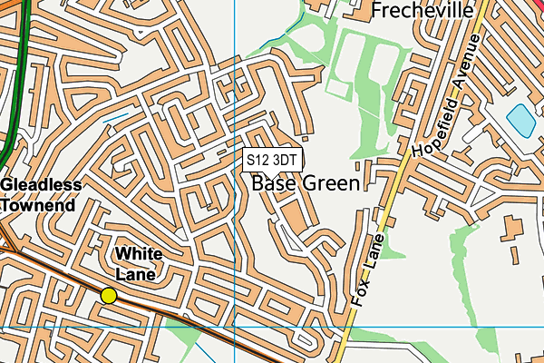 S12 3DT map - OS VectorMap District (Ordnance Survey) S12 3DT map - OS VectorMap District (Ordnance Survey)