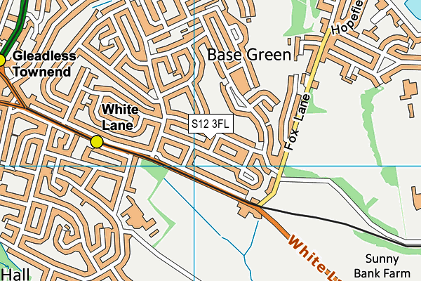 S12 3FL map - OS VectorMap District (Ordnance Survey) S12 3FL map - OS VectorMap District (Ordnance Survey)