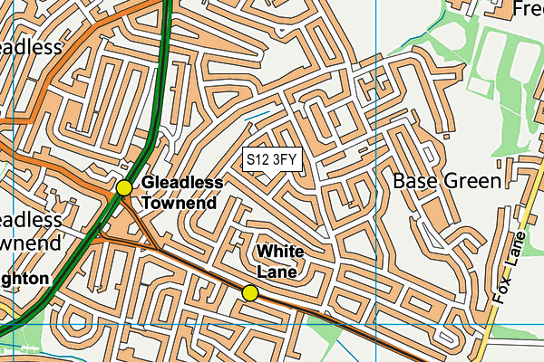 S12 3FY map - OS VectorMap District (Ordnance Survey) S12 3FY map - OS VectorMap District (Ordnance Survey)