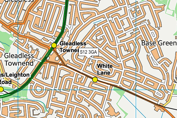 S12 3GA map - OS VectorMap District (Ordnance Survey) S12 3GA map - OS VectorMap District (Ordnance Survey)