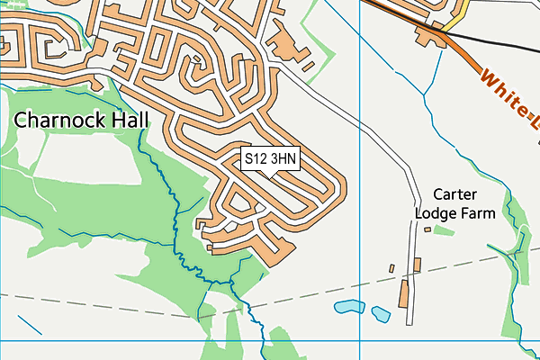 S12 3HN map - OS VectorMap District (Ordnance Survey)