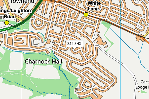 S12 3HX map - OS VectorMap District (Ordnance Survey) S12 3HX map - OS VectorMap District (Ordnance Survey)