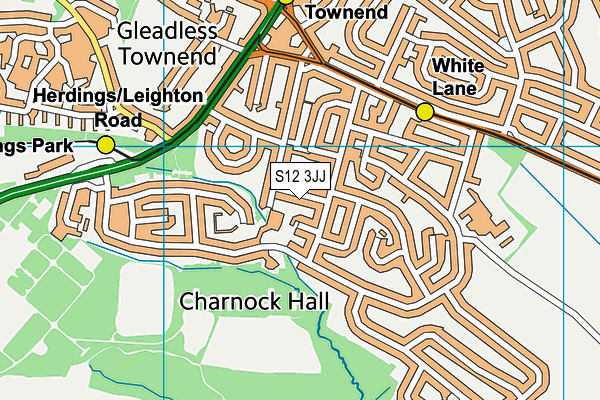 S12 3JJ map - OS VectorMap District (Ordnance Survey)