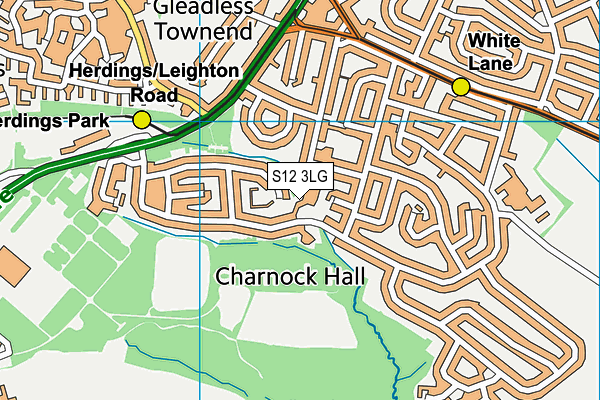S12 3LG map - OS VectorMap District (Ordnance Survey) S12 3LG map - OS VectorMap District (Ordnance Survey)