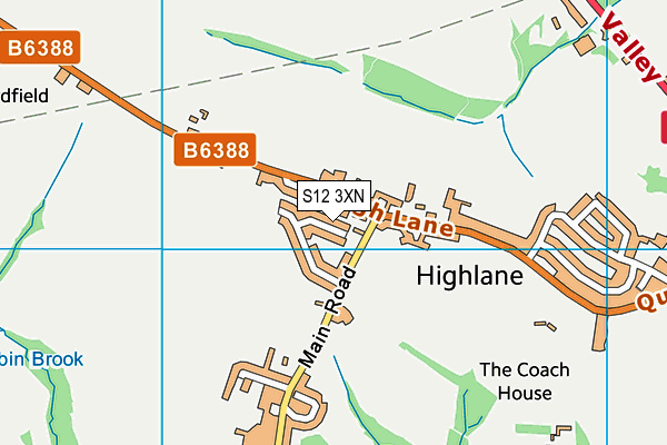 S12 3XN map - OS VectorMap District (Ordnance Survey) S12 3XN map - OS VectorMap District (Ordnance Survey)