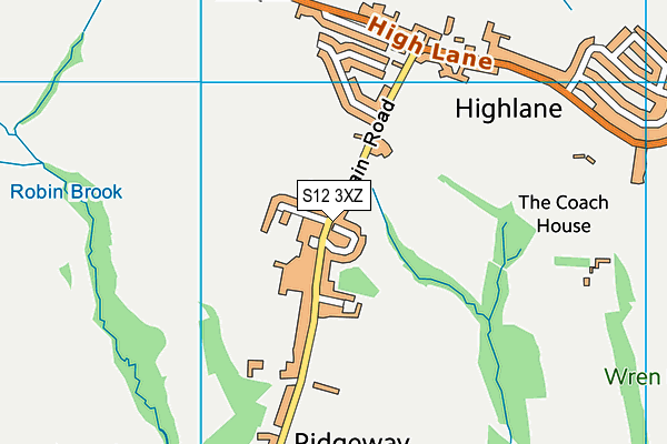 S12 3XZ map - OS VectorMap District (Ordnance Survey) S12 3XZ map - OS VectorMap District (Ordnance Survey)
