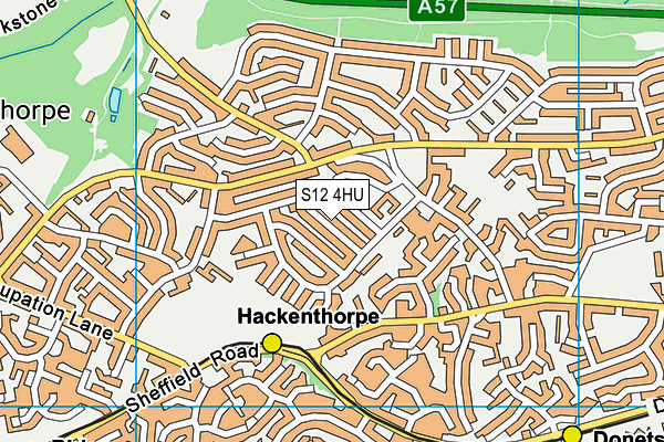 S12 4HU map - OS VectorMap District (Ordnance Survey) S12 4HU map - OS VectorMap District (Ordnance Survey)