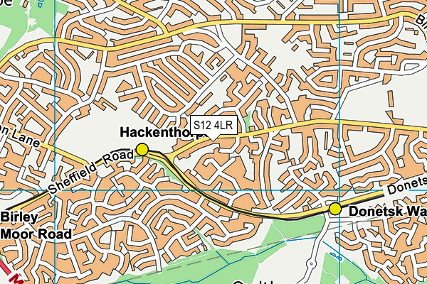 S12 4LR map - OS VectorMap District (Ordnance Survey) S12 4LR map - OS VectorMap District (Ordnance Survey)