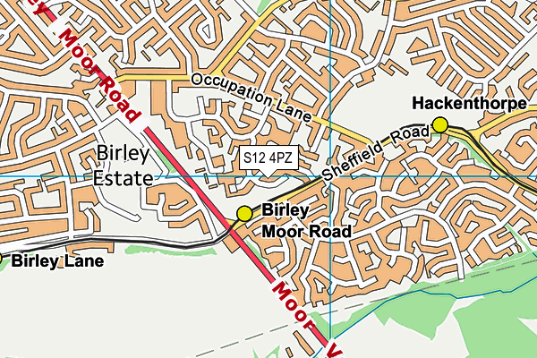 S12 4PZ map - OS VectorMap District (Ordnance Survey) S12 4PZ map - OS VectorMap District (Ordnance Survey)