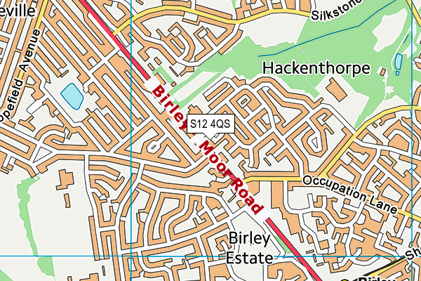 S12 4QS map - OS VectorMap District (Ordnance Survey) S12 4QS map - OS VectorMap District (Ordnance Survey)