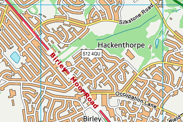 S12 4QU map - OS VectorMap District (Ordnance Survey) S12 4QU map - OS VectorMap District (Ordnance Survey)