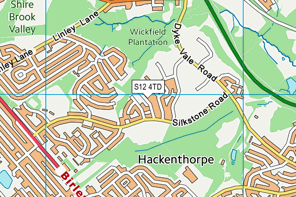 S12 4TD map - OS VectorMap District (Ordnance Survey) S12 4TD map - OS VectorMap District (Ordnance Survey)