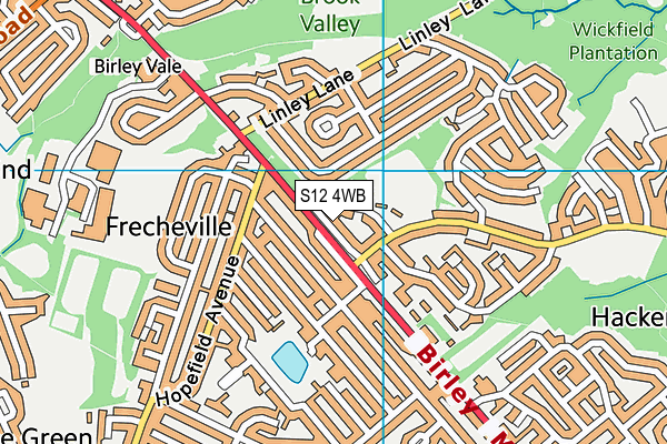 S12 4WB map - OS VectorMap District (Ordnance Survey) S12 4WB map - OS VectorMap District (Ordnance Survey)