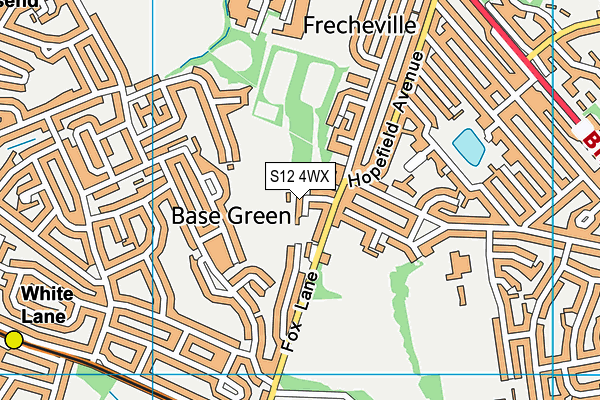 S12 4WX map - OS VectorMap District (Ordnance Survey) S12 4WX map - OS VectorMap District (Ordnance Survey)
